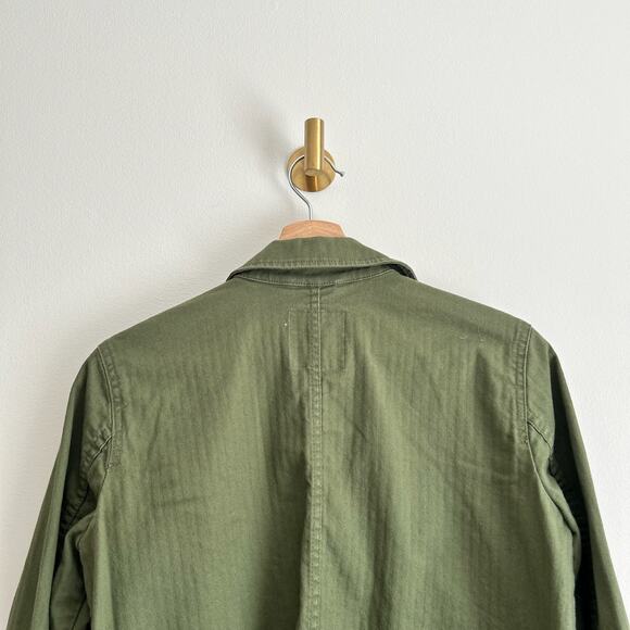 Madewell Military Button Front Jacket in Green $148 - Picture 9 of 10